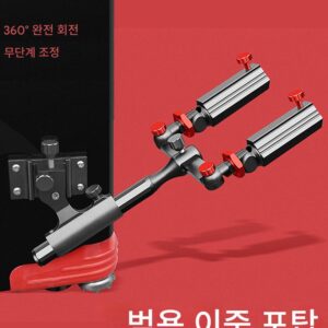 더블 터렛 낚시 상자 낚시 의자 브라켓 두꺼워진 범용 더블 터렛 베이스 더블 막대 더블 헤드 브라켓 막대 걸이 낚시 터렛