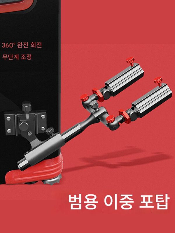 더블 터렛 낚시 상자 낚시 의자 브라켓 두꺼워진 범용 더블 터렛 베이스 더블 막대 더블 헤드 브라켓 막대 걸이 낚시 터렛