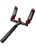 더블 터렛 낚시 상자 낚시 의자 브라켓 두꺼워진 범용 더블 터렛 베이스 더블 막대 더블 헤드 브라켓 막대 걸이 낚시 터렛 - 이미지 5