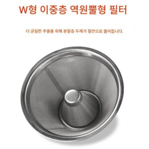 지아케 커스텀 W자형 금속필터 핸드브루 커피 더블레이어 필터 프리필터지 드립 아메리칸 커피