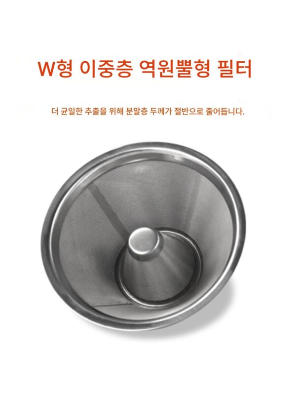 지아케 커스텀 W자형 금속필터 핸드브루 커피 더블레이어 필터 프리필터지 드립 아메리칸 커피