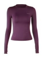 여성용 섹시 스포츠 상의, 러닝용 긴팔 속건성 옷, 체육관 티셔츠, 타이트 슬리브, 고탄력 요가 옷 - 이미지 5