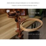 북미산 붉은 반점이 있는 나무 바탕 화면 자수 클립 자수 후프 프랑스 자수 도구 DIY 자수 자수 스트레치 단단한 나무 자수 프레임 휴대용 - 이미지 2