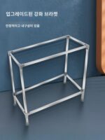 주방 스테인리스 스틸 야채 싱크대, 브라켓이 있는 싱글 통, 조작대, 두꺼운 싱크대, 플랫폼이 있는 싱글 통, 선반이 있는 싱크대 - 이미지 3