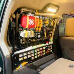 JB33, JB43, Jimny 개조형 접이식 랙 수납 바구니 팔걸이 상자 캠핑 테이블 - 이미지 2