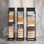 캐비닛 도어 패널 샘플 디스플레이 랙 타일 디스플레이 랙 컬러 플레이트 생태 보드 알루미늄 거셋 플레이트 스톤 플로어 타일 샘플 랙 - 이미지 4