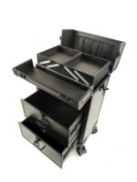 알루미늄 합금 트롤리 수하물 메이크업 박스 전문 메이크업 아티스트 네일 아트 미용 자수 도구 상자 2022 새로운 스타일 외출