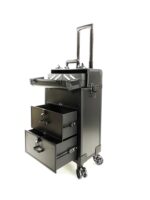 알루미늄 합금 트롤리 수하물 메이크업 박스 전문 메이크업 아티스트 네일 아트 미용 자수 도구 상자 2022 새로운 스타일 외출 - 이미지 3