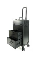 알루미늄 합금 트롤리 수하물 메이크업 박스 전문 메이크업 아티스트 네일 아트 미용 자수 도구 상자 2022 새로운 스타일 외출 - 이미지 4