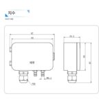Lefoo 마이크로 차압 센서 풍압 송신기 4-20mA 풍압 음압 파이프라인 정압 센서 lefoo - 이미지 4