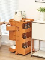 크리에이티브 트롤리 수납장 노르딕 인터넷 셀럽 침대 옆 탁자 홈 거실 인스 캐비닛 이동식 간식 수납장