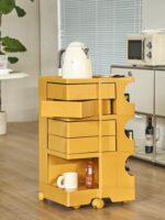 크리에이티브 트롤리 수납장 노르딕 인터넷 셀럽 침대 옆 탁자 홈 거실 인스 캐비닛 이동식 간식 수납장 - 이미지 3