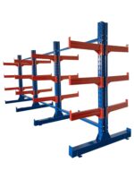 동관 캔틸레버 선반 맞춤형 단면 캔틸레버 하드웨어 알루미늄 파이프 캔틸레버 랙 브래킷 창고 보관 중량 - 이미지 5