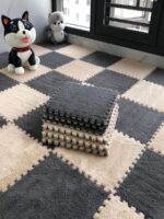 전체 포장 스티칭 카펫 침실 전체 포장 인 스타일 대형 공간 룸 사각형 바닥 매트 침대 옆 담요 베이 윈도우 그물 셀러브리티 매트