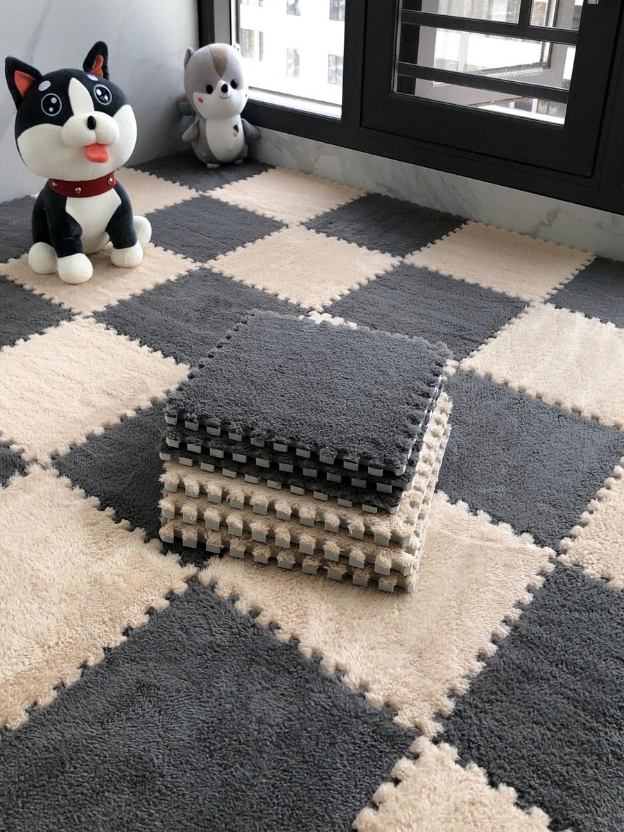 main_638328917264_0-1 전체 포장 스티칭 카펫 침실 전체 포장 인 스타일 대형 공간 룸 사각형 바닥 매트 침대 옆 담요 베이 윈도우 그물 셀러브리티 매트 - 이미지 1