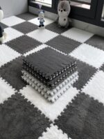 전체 포장 스티칭 카펫 침실 전체 포장 인 스타일 대형 공간 룸 사각형 바닥 매트 침대 옆 담요 베이 윈도우 그물 셀러브리티 매트 - 이미지 3