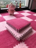 전체 포장 스티칭 카펫 침실 전체 포장 인 스타일 대형 공간 룸 사각형 바닥 매트 침대 옆 담요 베이 윈도우 그물 셀러브리티 매트 - 이미지 5