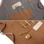 꽃집, 밀크티숍, 커피숍, 디저트, 베이커리, 슈퍼마켓 작업복을 위한 방수 로고 인쇄 맞춤형 패션 앞치마 - 이미지 2