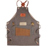 꽃집, 밀크티숍, 커피숍, 디저트, 베이커리, 슈퍼마켓 작업복을 위한 방수 로고 인쇄 맞춤형 패션 앞치마 - 이미지 5