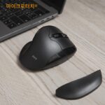 메타치 왼손잡이 무선 마우스 인체공학적 수직 손목 보호대 광학 왼손잡이 사무실 홈 맞춤형 - 이미지 3