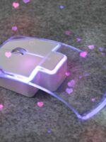 유선 투명 마우스 다채로운 소녀 개성 귀여운 창의적 커플 사무실 무소음 무선 블루투스 듀얼 모드 마우스 - 이미지 2