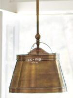 수출 미국 컨트리 구리 샹들리에 심플 레트로 바 레스토랑 램프 디자이너 창의적 개성 숍 샹들리에 - 이미지 4