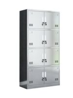 맞춤형 304 경사형 상단 스테인리스 스틸 직원 사물함 무진 식품 작업장 사물함 사물함 탈의실 소독 사물함 - 이미지 5