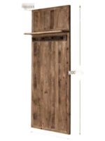 홈스테이 스타일 견고한 나무 옷걸이 보드 코트 랙 다기능 바닥 랙 매칭 보관 신발장 컨트리 스타일 - 이미지 5