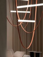 이탈리아 디자이너 거실 벨트 샹들리에 레스토랑 듀플렉스 미니멀리스트 개성 크리에이티브 빌라 계단 램프