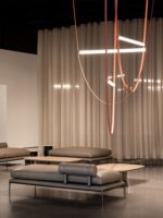 이탈리아 디자이너 거실 벨트 샹들리에 레스토랑 듀플렉스 미니멀리스트 개성 크리에이티브 빌라 계단 램프 - 이미지 2