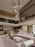 이탈리아 디자이너 거실 벨트 샹들리에 레스토랑 듀플렉스 미니멀리스트 개성 크리에이티브 빌라 계단 램프 - 이미지 4