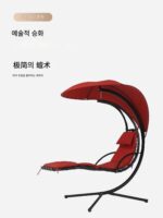 야외 스윙 해먹 리클라이닝 안뜰 야외 테라스 스윙 의자 실내 크래들 의자 매달린 의자 발코니 단철 매달린 바구니 - 이미지 3