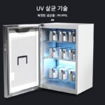 유리 티컵 티세트 컵 컵 UV 살균 캐비닛 사무실 유치원 타월 소형 데스크탑 상업용 - 이미지 4