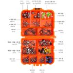 웨이허 165피스 루어 낚싯바늘 액세서리 세트 텍사스 낚시 그룹 바다 낚시 바위 낚시 세트 국경 간 낚시 장비 공급 - 이미지 3