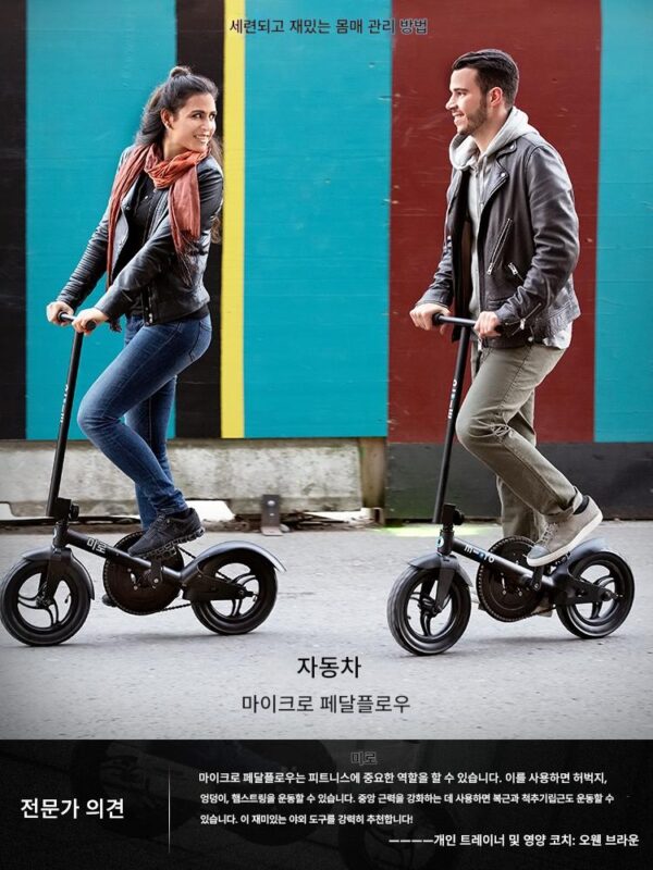 스위스 마이크로 페달플로우 마이구 어덜트 워킹 폴딩 스탠딩 피트니스 페달 스탠딩 사이클링