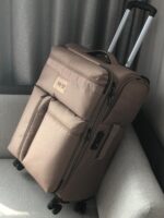 다기능 초경량 탑승 가방 20인치 옥스포드 천 체크 24 확장형 트롤리 가방 대형 28 - 이미지 3