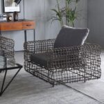 산업 스타일 소파 거실 디자이너 가구 의류 매장 사무실 비즈니스 리셉션 크리에이티브 아이언 소파 - 이미지 3