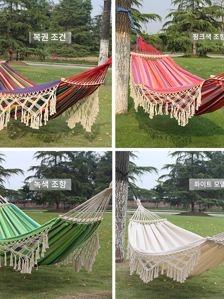 main_644484597957_0-1 야외 해먹 롤오버 방지 피크닉 캠핑 바베큐 자가 운전 리조트 경치 좋은 여가 더블 스윙 침대 - 이미지 1