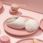 로프리 로프리 소형 플랩 마우스 무선 2.4G 통합 블루투스 듀얼모드 게임 소형장미 소형행복 여아용 - 이미지 2