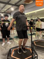 트램폴린 체육관 전문 성인 실내 성인 및 어린이 운동 체중 감량 어린이 홈 탄성 로프 점프 침대 - 이미지 3