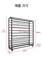 바퀴가 달린 패브릭 디스플레이 랙은 섬유 패브릭 랙 카펫 선반 식탁보 가죽 롤 디스플레이 랙을 밀어낼 수 있습니다 - 이미지 4