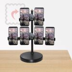 다중 모바일폰 라이브 방송 스탠드 데스크탑 멀티 카메라 조절 각도 다중 모바일폰 배치 스탠드 앵커 전용 브라켓 - 이미지 2