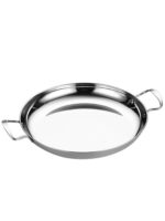 스테인리스 스틸 해산물 밥 냄비 한국식 건조 냄비 가재 접시 스페인식 리조또 냄비 평평한 바닥 이중 귀 얕은 냄비 튀긴 닭고기 접시 - 이미지 5