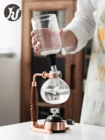 IL RECAFFE 컨큐빈 사이펀 포트 수제 사이펀 커피 포트 홈 레트로 고온 내성 유리 금도금