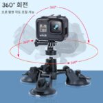 GoPro13/12/ insta360GO3 스포츠 카메라 삼각대 흡입 컵 브라켓 자동차 유리 고정 흡입 컵 - 이미지 2