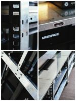 vibespace 산업 스타일 랙 커피 테이블 모바일 카사 매거진 미국식 조합 TV 캐비닛 보관 랙 - 이미지 4