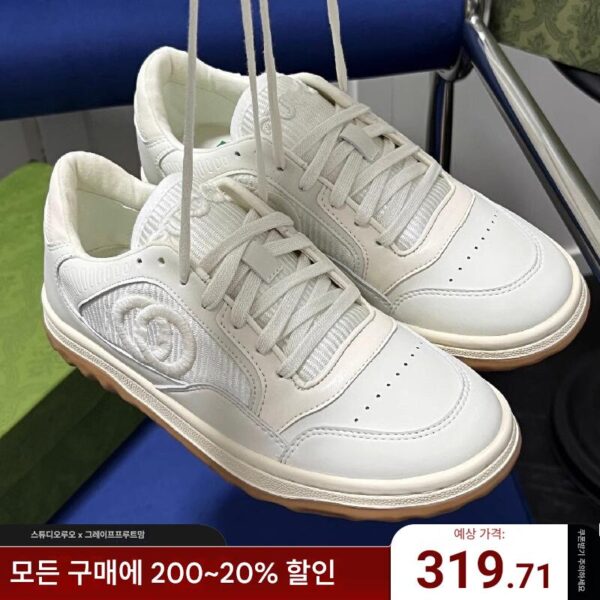 홍콩 샤넬 스타일 정품 가죽 화이트 슈즈 여성용 2025 봄과 가을 신상 올매치 메시 통기성 스포츠 캐주얼 스니커즈