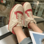 홍콩 샤넬 스타일 정품 가죽 화이트 슈즈 여성용 2025 봄과 가을 신상 올매치 메시 통기성 스포츠 캐주얼 스니커즈 - 이미지 3