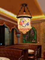 민족적 이국적인 스타일 장식 바 통로 부스 특별 샹들리에 신장 레스토랑 태국 마사지 룸 장식 램프 - 이미지 2