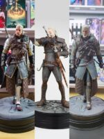 위쳐 3: 와일드 헌트 게임 주변기기 게랄트 화이트 울프 수제 모델 인형 장난감 인형 장식품 재고 있음